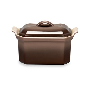 Terrines et diables : Terrine couvercle et presse 19 cm terre naturelle